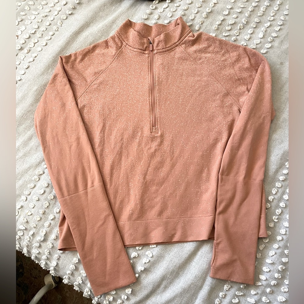 Lululemon Rest Less Cropped 1/2 Zip Women's Sz 12